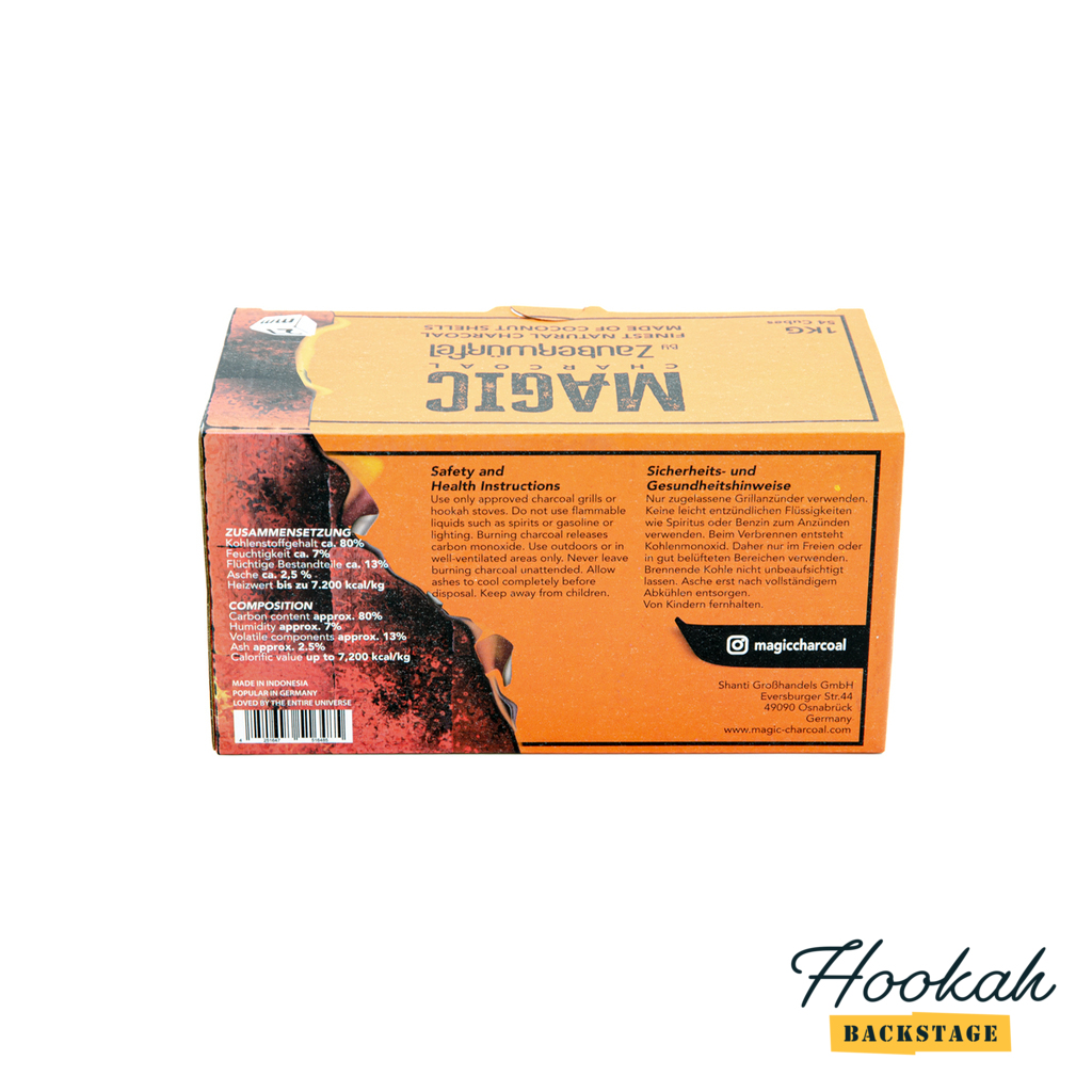 Kokosové uhlíky Magic by Zauberwurfel 27mm 1kg - Obrázek 3